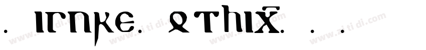 Higure Gothic字体转换